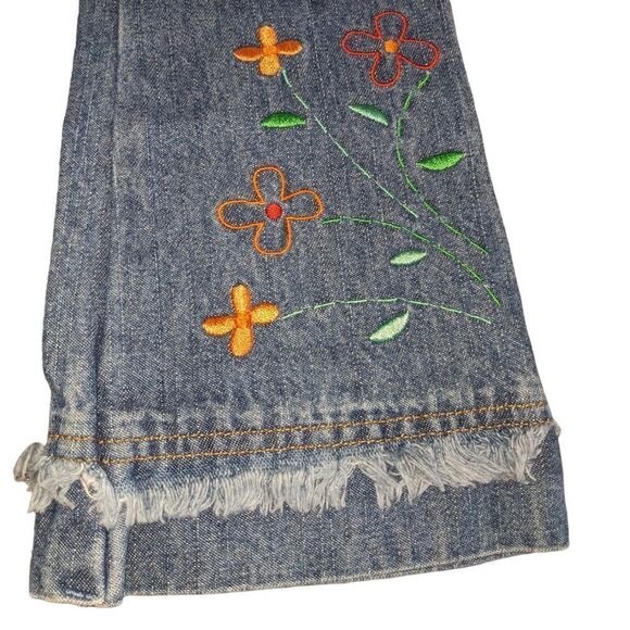 Sonoma retro embroidered flare jeans size 5 youth - Picture 3 of 4